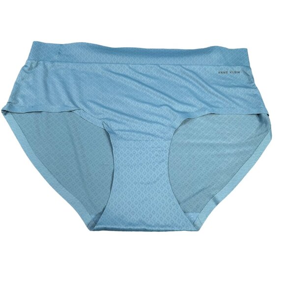 Anne Klein Women's Size Large Panty Brief High Waist Light Blue New Without Tags - Picture 1 of 7